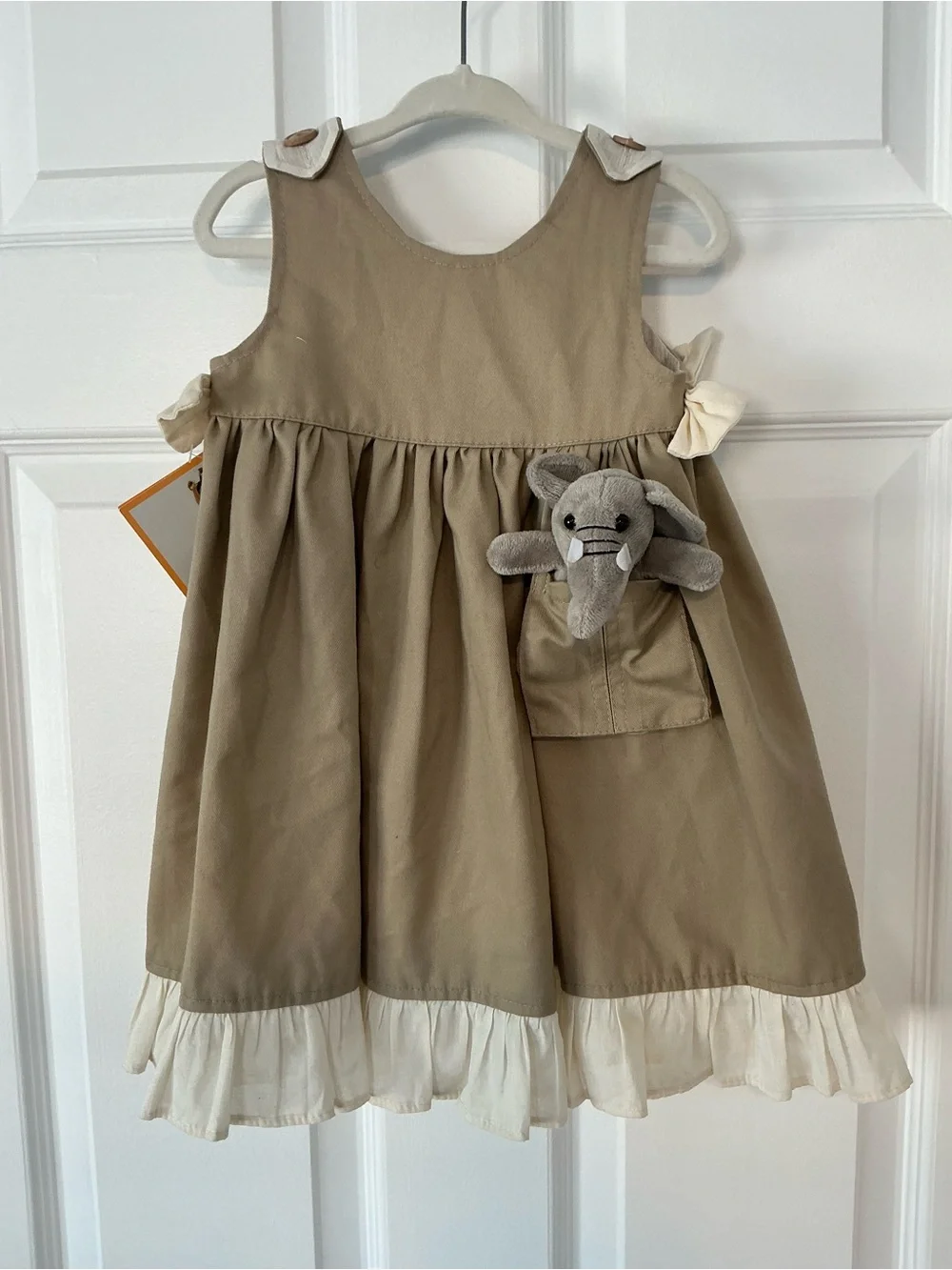SHOO B DOO South Africa Girls Elephant Pocket Dress | Size 12M  NWT